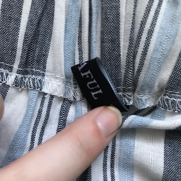 Striped High-Waisted Zaful Shorts - Picture 7 of 8